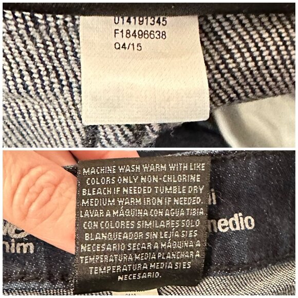 Mossimo Mid-Rise Midi Power Stretch Jean Shorts Size 26 - Picture 4 of 4